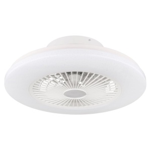 Lustra LED cu ventilator si telecomanda design modern Kello alb