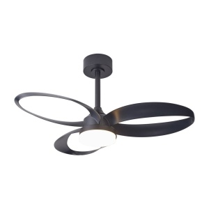 Lustra LED cu ventilator si telecomanda INFINITY negru - Img 2