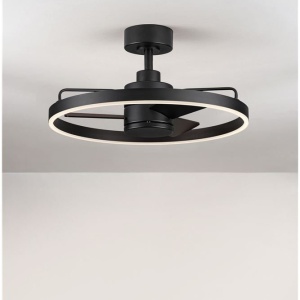 Lustra LED cu ventilator si telecomanda LUNAIR negru - Img 4