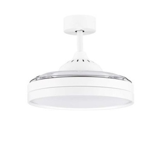 Lustra LED cu Ventilator si telecomanda NEVMA alb 160539 universul-luminii.ro