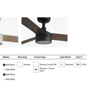 Lustra LED cu Ventilator tavan incastrabil cu telecomanda RUDDER TEK 3 L alb/frasin 3000K - Img 6