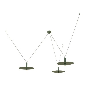 Lustra LED decorativa design modern Kurt 3L verde