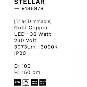 Lustra LED design ambiental deosebit Stellar 100cm 147469 universul-luminii.ro
