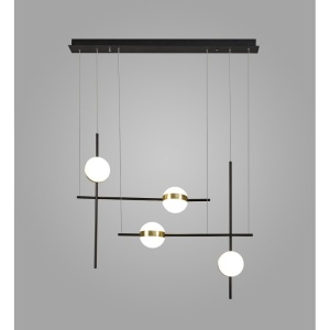 Lustra LED design Art Deco cu 4 surse de lumina Cuba 219559 universul-luminii.ro