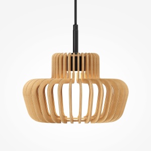 Lustra LED design japonez din lemn Namiki - Img 4