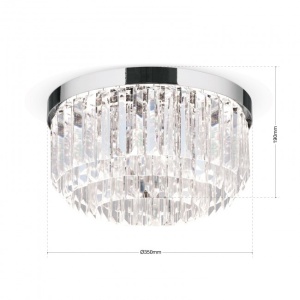 Lustra LED design LUX PRISM 35cm, chrome 197329 universul-luminii.ro