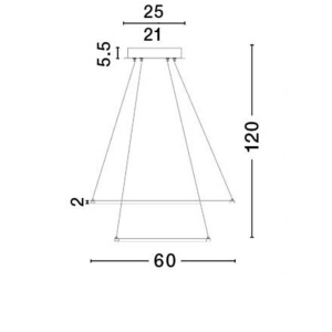 Lustra LED design modern Aria 74269 universul-luminii.ro