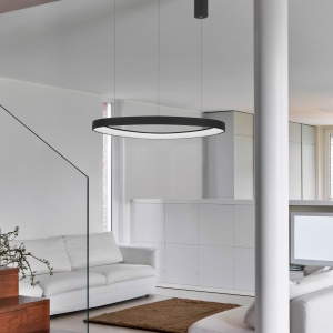 Lustra LED design modern circular ESTEVA negru NVL-9053552 - Img 2