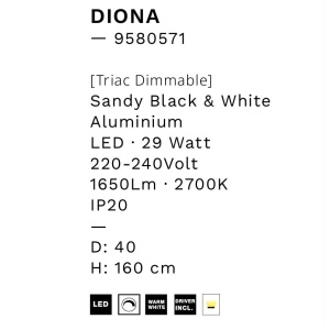 Lustra LED design modern DIONA 40cm, 2700K 158249 universul-luminii.ro