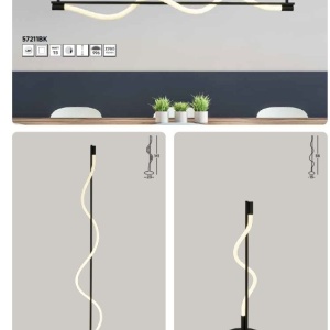 Lustra LED design modern minimalist Serpent 208889 universul-luminii.ro
