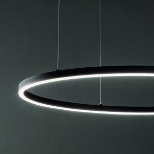 Lustra LED design modern Oracle slim sp d070 round 4000k on-off negru - Img 2