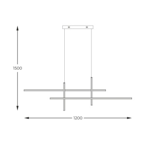 Lustra LED design moderna EDGE - Img 3