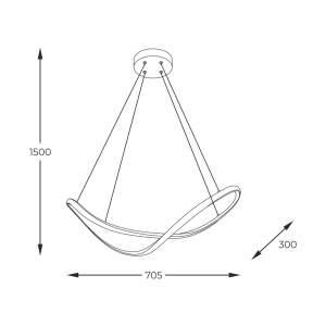 Lustra LED design moderna ERDA 137909 universul-luminii.ro