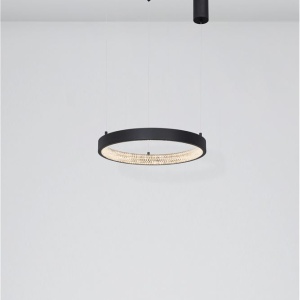 Lustra LED dimabila, design modern PRESTON, 40cm negru NVL-9865140 42579 universul-luminii.ro