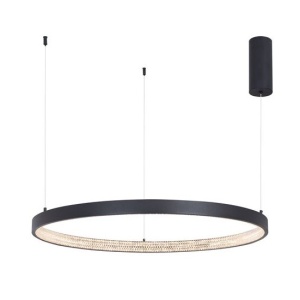 Lustra LED dimabila, design modern PRESTON, 80cm negru NVL-9865180