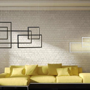 Lustra LED dimabila design modern Quadratus black 43469 universul-luminii.ro