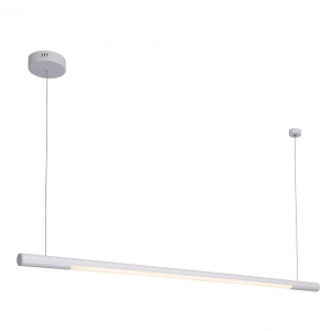 Lustra LED dimabila liniara, suspendata Organic 100cm, alb