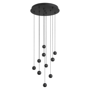 Lustra LED moderna cu 10 pendule Nocci negru NVL-9303952