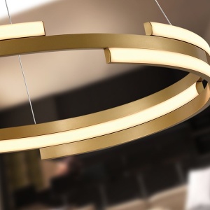 Lustra LED moderna design circular Ciclos aurie - Img 4