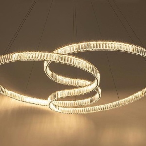 Lustra LED moderna design deosebit CHARMES 160A crom - Img 2