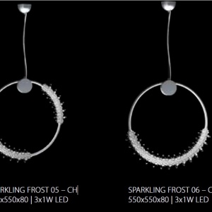 Lustra LED moderna Vision design LUX cristal SPARKLING FROST 55cm 44939 universul-luminii.ro