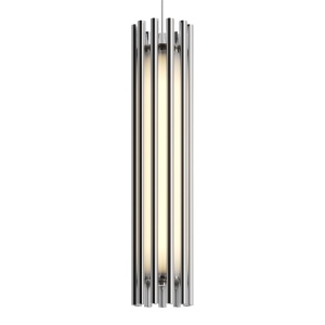 Lustra LED, Pendul design modern Sonata crom - Img 6