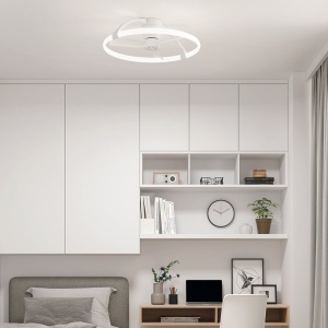Lustra LED Smart cu Ventilator si telecomanda NEPAL Mini alb 139739 universul-luminii.ro