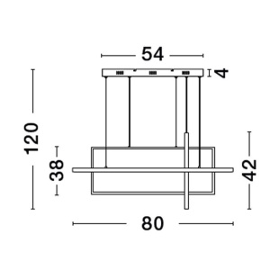 Lustra LED suspendata cu telecomanda design geometric CLEA neagra 222439 universul-luminii.ro