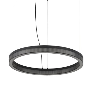 Lustra LED suspendata design circular CROWN SP D60 NERO