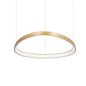 Lustra LED suspendata design circular Gemini sp d061 dali/push alama - Img 1