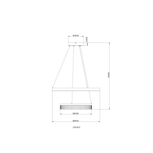 Lustra LED suspendata design circular Marlenne - Img 8