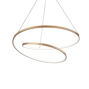 Lustra LED suspendata design circular Oz sp d60 on-off 2700k alama - Img 1