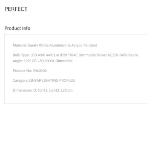 Lustra LED suspendata design circular PERFECT 60cm alba 3000K Dimmable - Img 2