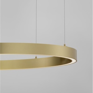 Lustra LED suspendata design circular STING Bronz 100cm - Img 2