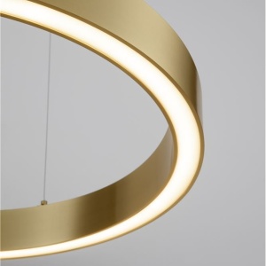 Lustra LED suspendata design circular STING Bronz 60cm - Img 2