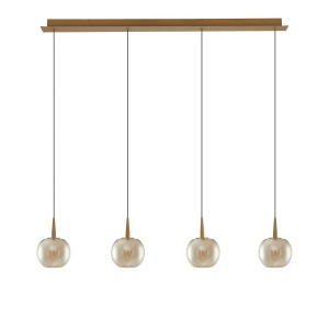 Lustra LED suspendata design decorativ ANDROMEDA auriu - Img 3