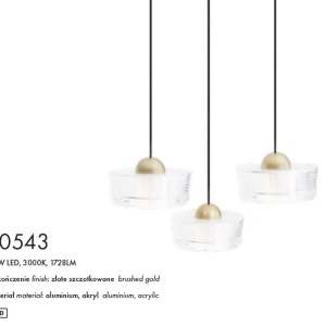 Lustra LED suspendata design decorativ Lipari 3L 239059 universul-luminii.ro