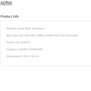 Lustra LED suspendata design elegant ADRIA D-60cm - Img 3