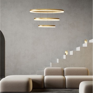 Lustra LED suspendata design elegant ADRIA D-80cm - Img 2