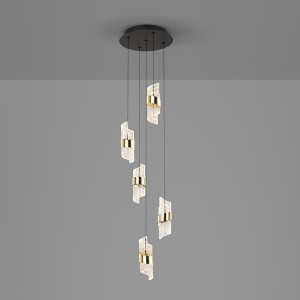 Lustra LED suspendata design elegant Iliada 5L - Img 3