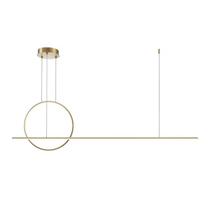 Lustra LED suspendata design geometric Halo alama