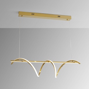 Lustra LED suspendata design modern Asure auriu 233389 universul-luminii.ro