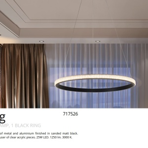 Lustra LED suspendata design modern circular Ring 61cm SV-717526 - Img 5