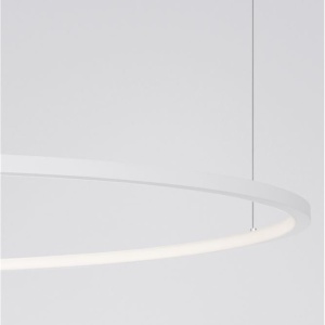 Lustra LED suspendata design modern circular TARQUIN D-100cm alba 205549 universul-luminii.ro