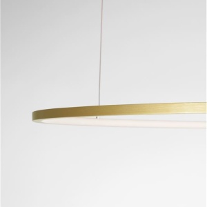 Lustra LED suspendata design modern circular TARQUIN D-100cm aurie 205499 universul-luminii.ro