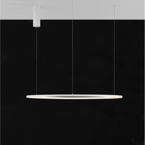 Lustra LED suspendata design modern circular TARQUIN D-80cm alba 205539 universul-luminii.ro
