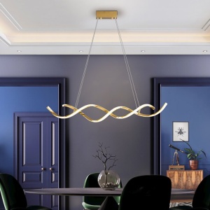 Lustra LED suspendata design modern Dido aurie 119069 universul-luminii.ro