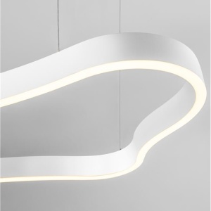 Lustra LED suspendata design modern DUSSA alba 169069 universul-luminii.ro