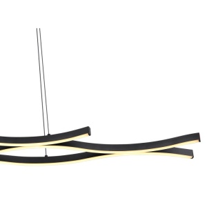 Lustra LED suspendata design modern Geronimo negru 135269 universul-luminii.ro