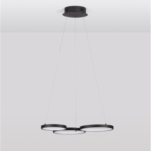 Lustra LED suspendata design modern MAGNUS R3 neagra - Img 3